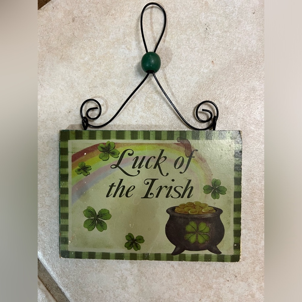 Luck of the Irish hanging sign